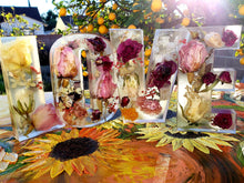 Extra Large Resin Alphabet Letters ,YOUR OWN FLOWERS, funeral flowers preserved, flower keepsake letters, Flower Letters, Resin Art Flowers