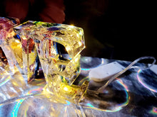 Preserving Funeral Flowers Petals in Resin Love Sign Keepsake Sweet memories of your wedding, funeral, anniversary. Fairy Lights