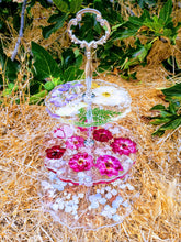 Preserved Pressed Wedding Flowers Bouquet in Resin Cake Stand Paperweight Keepsake.Preserved Bridal Bouquet.Pressed Flowers Keepsake,