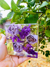 Wedding Flowers Preservation Resin cube paperweights .Funeral Memorial service flowers preservation. Bridal bouquet preservation.