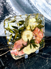 Wedding flower bouquet preservation, Nanette's (ID) favorite flower paperweight keepsake, funeral flower preservation.