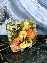 Wedding flower bouquet preservation, Nanette's (ID) favorite flower paperweight keepsake, funeral flower preservation.