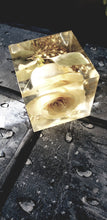 Preserving wedding Flowers in Large Resin Cube like glass Paperweight Keepsake Sweet romantic memories of your wedding, anniversary,funeral.