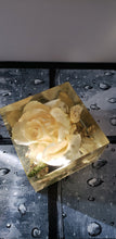 Preserving wedding Flowers in Large Resin Cube like glass Paperweight Keepsake Sweet romantic memories of your wedding, anniversary,funeral.
