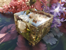Preserving wedding Flowers in Large Resin Cube like glass Paperweight Keepsake Sweet romantic memories of your wedding, anniversary,funeral.