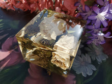 Preserving wedding Flowers in Large Resin Cube like glass Paperweight Keepsake Sweet romantic memories of your wedding, anniversary,funeral.