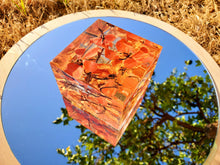 Preserving wedding Flowers in Large Resin Cube like glass Paperweight Keepsake Sweet romantic memories of your wedding, anniversary,funeral.