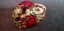 Preserved Wedding Flowers Bouquet in Large Heart Shaped Resin Paperweight Keepsake Bridal memories of your wedding, anniversary,funeral