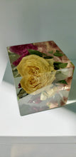 Wedding Flowers Preservation Resin Cube. Keepsake Sweet memories of your wedding, anniversary.