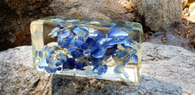 Preserved wedding Flowers in Large Resin Stone like glass Paperweight Keepsake Bridal bouquet memories of your wedding, anniversary,funeral.