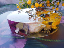 Preserving Wedding Flowers in Extra Large Resin like glass Paperweight Keepsake Bridal romantic memories of your wedding anniversary,funeral