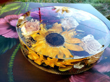 Preserving Wedding Flowers in Extra Large Resin like glass Paperweight Keepsake Bridal romantic memories of your wedding anniversary,funeral