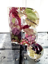 Extra Large Resin Alphabet Letters ,YOUR OWN FLOWERS, funeral flowers preserved, flower keepsake letters, Flower Letters, Resin Art Flowers