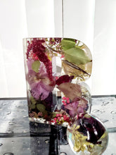 Extra Large Resin Alphabet Letters ,YOUR OWN FLOWERS, funeral flowers preserved, flower keepsake letters, Flower Letters, Resin Art Flowers