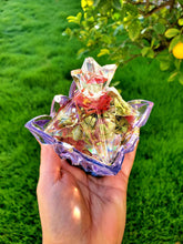 Custom Preserved Bridal Wedding Pressed Flowers Petals in Resin Trinket Box with Lid Paperweight Keepsake memories of your wedding,funeral.