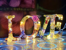 Preserving Funeral Flowers Petals in Resin Love Sign Keepsake Sweet memories of your wedding, funeral, anniversary. Fairy Lights