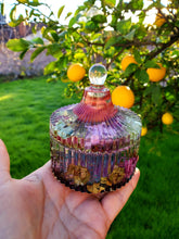 Custom Preserved Bridal Wedding Pressed Flowers Petals in Resin Trinket Box with Lid Paperweight Keepsake memories of your wedding,funeral.