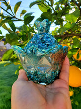 Custom Preserved Funeral Pressed Flowers Petals in Resin Trinket Box with Lid Paperweight Keepsake memories of your wedding,funeral.