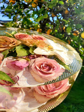 Flowers Preservation in Extra Large Resin Block like glass Paperweight Keepsake Bridal romantic memories of your wedding anniversary,funeral