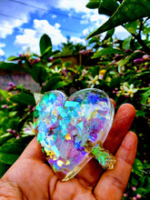 Pet Loss Grief. Memorial Resin Heart Paperweight Keepsake.Memorial Sympathy Gift with pet's ashes.Pet remembrance .Dog Cat ashes in resin.