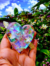 Pet Loss Grief. Memorial Resin Heart Paperweight Keepsake.Memorial Sympathy Gift with pet's ashes.Pet remembrance .Dog Cat ashes in resin.