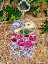 Preserved Pressed Wedding Flowers Bouquet in Resin Cake Stand Paperweight Keepsake.Preserved Bridal Bouquet.Pressed Flowers Keepsake,