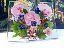 Custom Pressed Dried Wedding Flowers Bouquet Resin Frame. Flowers Preservation. Preserved Wedding Funeral Flowers. Pressed Flowers Frame.