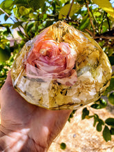 Flower Preservation. Resin Block. Diamond Shaped Resin Paperweight Keepsake. Preserved Bridal Bouquet. Dried Flowers. Funeral flowers.