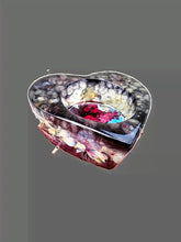 Preserved Bridal Funeral Flowers Resin Heart Candle Holder Paperweights Keepsake. Preserved Paperweight. Preserving Flowers Weddings Funeral