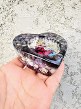 Preserved Bridal Funeral Flowers Resin Heart Candle Holder Paperweights Keepsake. Preserved Paperweight. Preserving Flowers Weddings Funeral