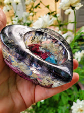 Preserved Bridal Funeral Flowers Resin Heart Candle Holder Paperweights Keepsake. Preserved Paperweight. Preserving Flowers Weddings Funeral