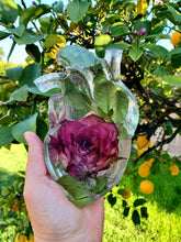 Custom Large Anatomical Human Heart Resin Preserved Flowers Paperweight Keepsake. Preserved Flowers. Flowers Keepsake. Heart Paperweight.