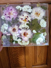 Custom Pressed Wedding Flowers Bouquet Resin Frame. Flowers Preservation. Preserved Wedding Funeral Flowers. Pressed Flowers Hanging Frame.