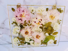 Custom Pressed Wedding Flowers Bouquet Resin Frame. Flowers Preservation. Preserved Wedding Funeral Flowers. Pressed Flowers Hanging Frame.