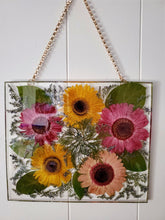 Custom Pressed Wedding Flowers Bouquet Resin Frame. Flowers Preservation. Preserved Wedding Funeral Flowers. Pressed Flowers Hanging Frame.