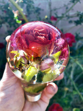 Preserving Wedding Flowers in Light Bulb Resin LED Lamp Paperweight Keepsake Bridal romantic memories of your wedding anniversary,funeral