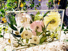 Custom Pressed Wedding Flowers Bouquet Resin Frame. Flowers Preservation. Preserved Wedding Funeral Flowers. Pressed Flowers Hanging Frame.