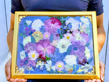 Custom Pressed Flowers Bouquet Preservation, Wedding Bridal DRIED Flowers, Wedding, Funeral Pressed Flowers, Keepsake. Hanging Frame