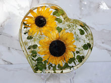 Custom Preserved Wedding Flowers in Large Resin Heart Paperweight Keepsake Bridal romantic memories of your wedding, anniversary, funeral