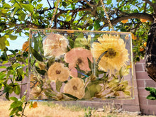 Custom Pressed Wedding Flowers Bouquet Resin Frame. Flowers Preservation. Preserved Wedding Funeral Flowers. Pressed Flowers Hanging Frame.