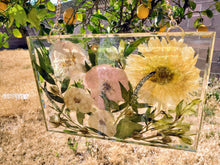 Custom Pressed Wedding Flowers Bouquet Resin Frame. Flowers Preservation. Preserved Wedding Funeral Flowers. Pressed Flowers Hanging Frame.