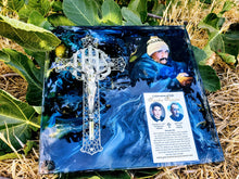 Custom Memorial Funeral Frame. Funeral Pressed Flowers Frame. Memorial flowers frame.