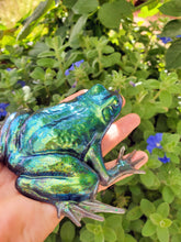 Pet Ashes Urn Paperweight keepsake Memorial Sympathy Gift with ashes in resin like glass Pet remembrance.Cats & Dogs memories. resin Frog.