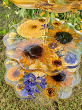 Preserved Pressed Wedding Flowers Bouquet in Resin Cake Stand Paperweight Keepsake.Preserved Bridal Bouquet.Pressed Flowers Keepsake,