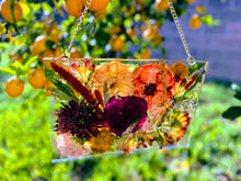 Custom Pressed Flowers Bouquet Preservation, Wedding Bridal Flowers, Pressed Flowers, Keepsake. Wedding Funeral Flowers Hanging Frame/set