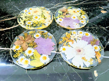 Wedding Flowers Preservation Coasters. Funeral flowers Preservation Resin Coaster Set.