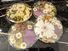 Wedding Flowers Preservation Coasters. Funeral flowers Preservation Resin Coaster Set.