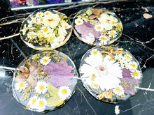 Wedding Flowers Preservation Coasters. Funeral flowers Preservation Resin Coaster Set.