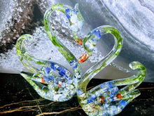 Wedding Flowers Preservation Swans Birds. Funeral flowers Preservation Resin Figurines.