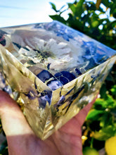 Wedding Flowers Preservation Resin cube paperweights .Funeral Memorial service flowers preservation. Bridal bouquet preservation.